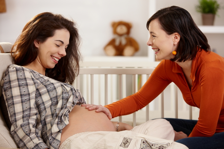 Trained Doula and pregnant woman